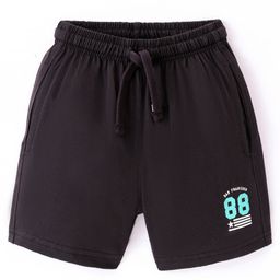 Doreme Single Jersey Knit Shorts With Number Print - Acadia Grey-picture-15