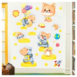 Jaamso Royals Cartoon Cute Kitten Peel And Stick Self Adhesive Wall Sticker-image-65