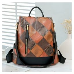 SYGA Women's Dual-Purpose Backpack, Cross Border Anti-Theft (Brown)-picture-42