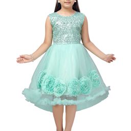 Sangria Girls Embellished Sleeveless Dress-image-38