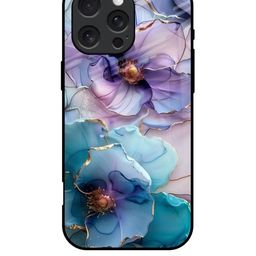 QRIOH Floral Printed iPhone 16 Pro Max Back Case Mobile Accessories-image-78