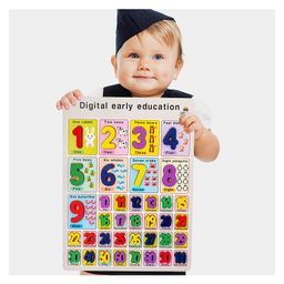 Baybee Wooden Numbers Objects Matching Puzzle Multicolor - 101 Pieces image 3