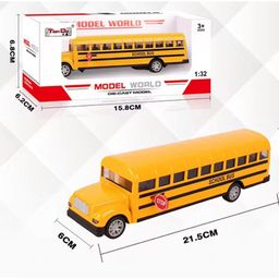 wow toys delivering joys of life WOW Toys - Delivering Joys of Life, Mini Size Metal School Bus toy for kids - Yellow image 3