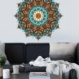 Asian royal Brown & Blue Floral Printed Waterproof Decals and Stickers-picture-16