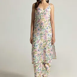 KAYOMMI Women Floral Printed Regular Kurta with Trousers Kurta Sets-image-35