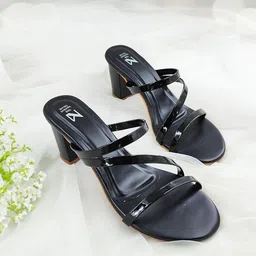 THE MADRAS TRUNK Embellished Block Heel Sandals-image-69