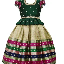 UFB Girls Embroidered Ready to Wear Lehenga &-picture-58