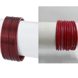 1ST TIME Set Of 22 Maroon Alloy Bangles-picture-36