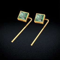 Joyalukkas Gold 22K Yarn Model Sui-Dhaga Earrings for Women-image-44