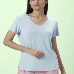 Dreamz by Pantaloons Blue Plain T-Shirt-picture-17