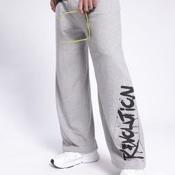glitchez Men Revolutionary VibesPrinted Cotton Terry Relaxed Fit Track Pants-image-61