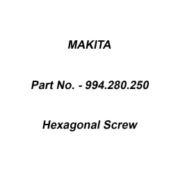 Makita Hexagonal Screw Suitable For DPC64,73,81, Part No 994.280.250-picture-38