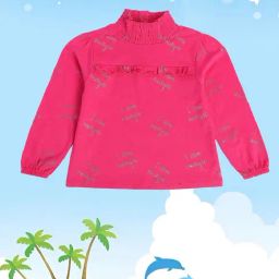 MINIKLUB Kids Pink Printed Full Sleeves Top-image-28
