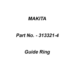 Makita Guide Ring Suitable For HM1511, Part No 313321-4-31