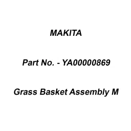 Makita Grass Basket Assembly M Suitable For ELM3720, Part No YA00000869-picture-30