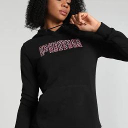 Puma Black Cotton Printed Hoodie-image-47