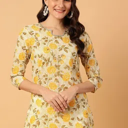 NEESH Women Floral Printed Pure Cotton Kurti-89
