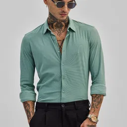 Snitch Men Smart Slim Fit Opaque Casual Shirt-image-90