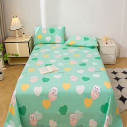 JC HOME Multicoloured 140 TC King Bedsheet with 2 Pillow Covers-image-118