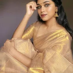 DIVASTRI Woven Design Zari Tissue Banarasi Saree-14