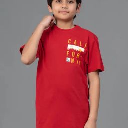 Red Tape Kids Red Printed T-Shirt-image-38