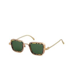 AUGEN Unisex Brown Lens & Gold-Toned Square Sunglasses with-15
