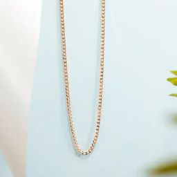 Zavya Elegant Rose Gold-Plated 92.5 Sterling Silver Curb Chain-image-61
