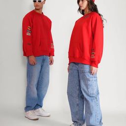 Peach Founder's Fab Unisex Ribbed Pullover Sweatshirt-picture-46