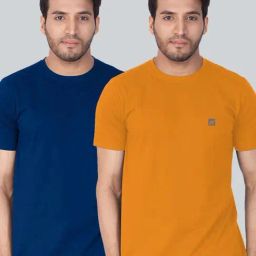 Lux Nitro Blue & Orange Regular Fit T-Shirt Pack of - 2-image-71