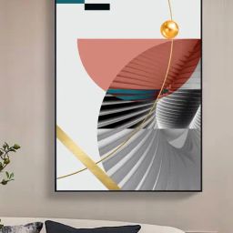 Art Street Printed Black Cotton Canvas Wall Art-image-81