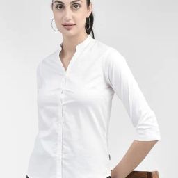 Crimsoune Club White Slim Fit Shirt-image-92