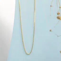 Zavya Sleek and Modern Golden Plated 92.5 Sterling Silver Box Chain-image-52