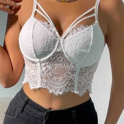 LULU & SKY Women Floral Medium Coverage Lightly Padded Bralette Bra-picture-49