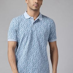 Park Avenue Floral Print Polo Collar T-shirt-picture-31