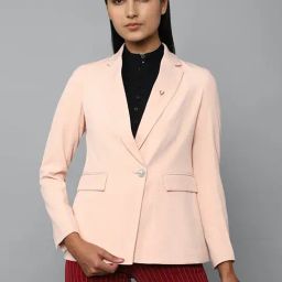 Allen Solly Peach Regular Fit Blazer-picture-32