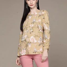 aarke Ritu Kumar Green Floral Top-image-44