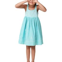 Fabindia Light Blue Embroidery 1 Dress-image-43