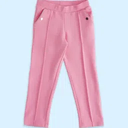 Pantaloons Junior Pink Cotton Regular Fit Jeggings-image-62