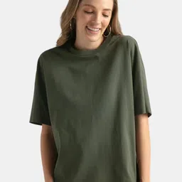 Jockey Women Super Combed Cotton Rich Oversized T-Shirt With Dolman Sleeve Styling - WZ02-image-10