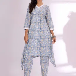 AADVIKA Women Floral Printed Kurta with Churidar-picture-31
