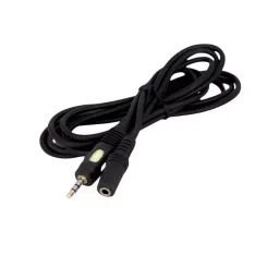 SETMI INDIA 3.5 mm Stereo Male to 3.5 mm Stereo Female Audio Cable 1.5 m, Black-32