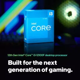 Intel Core i3-12100F Upto 4.3 GHz LGA1700 Socket 4 Cores 8 Threads Desktop Processor (Blue) image 2