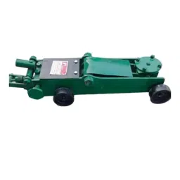 HUKUMS 2500 Kg (2.5 Ton) Capacity 140-370 mm Lifting Height Mild Steel Hydraulic Trolley Jack, GTJ2-17