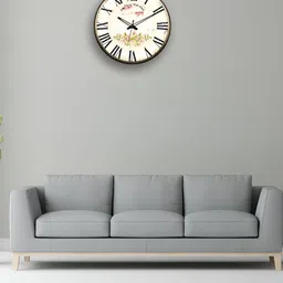 OLIVE TREE White & Pink Printed Contemporary Wood Wall Clock-image-23