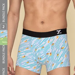 XYXX Pack Of 2 Printed Surf Intellifresh Breathability Cotton Trunks XYTRNK2PCKN646-picture-50