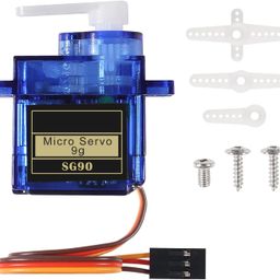 RIDEN 2PCS SG90 9g 180° Servo Motor Micro Servo Metal Geared Motor Kit Mini Servos for RC Robot Helicopter Airplane Controls Car Boat with Cable (SG90) image 3