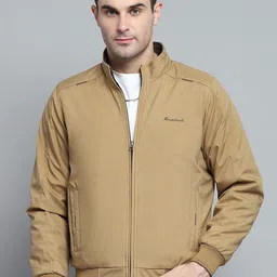 Monte Carlo Men Mock Collar Geometric Printed Casual Bomber Reversible Jacket image 5