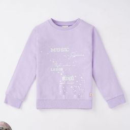 Ed-a-Mamma Cotton Full Sleeves Sweatshirt Colour Solid - Purple-image-41