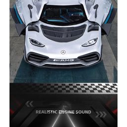 Magicwand 1:24 Scale Die-Cast Metal Merrc AMG-ONE with 4 Openable Doors,Lights & Music-24