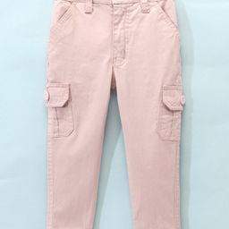 Dapper Dudes Solid Pocket Detailed Cargo Pant - Light Peach-image-63